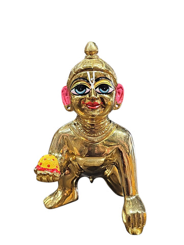 LADDU GOPAL JI MURTI (PURE BRASS) NO.6