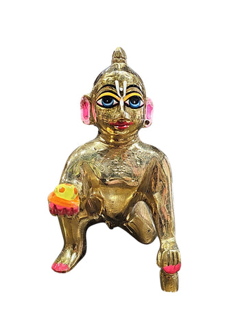 LADDU GOPAL JI MURTI (PURE BRASS) NO.5