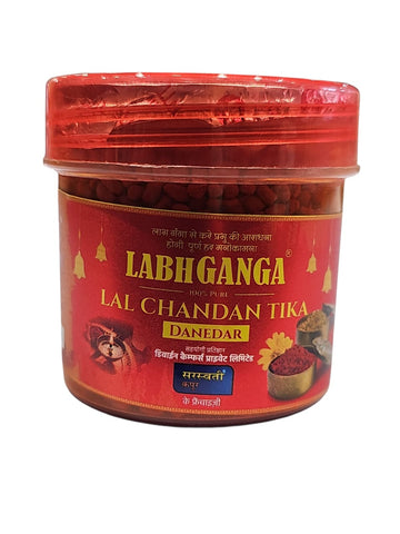 LABH GANGA RED CHANDAN KESAR KUMKUM - POOJA SAMAGRI