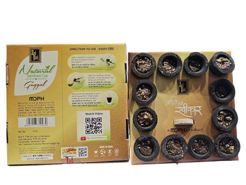 ZED BLACK SAMBRANI -NATURAL GUGGAL CUPS FOR POOJA PACK OF 2
