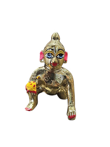 LADDU GOPAL JI MURTI (PURE BRASS) NO.3