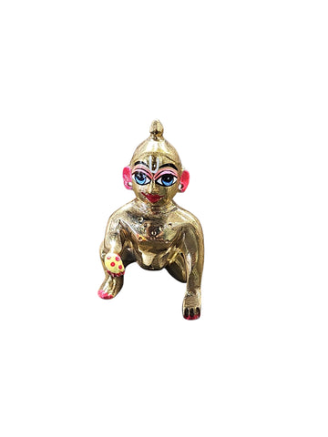 LADDU GOPAL JI MURTI (PURE BRASS) NO.2