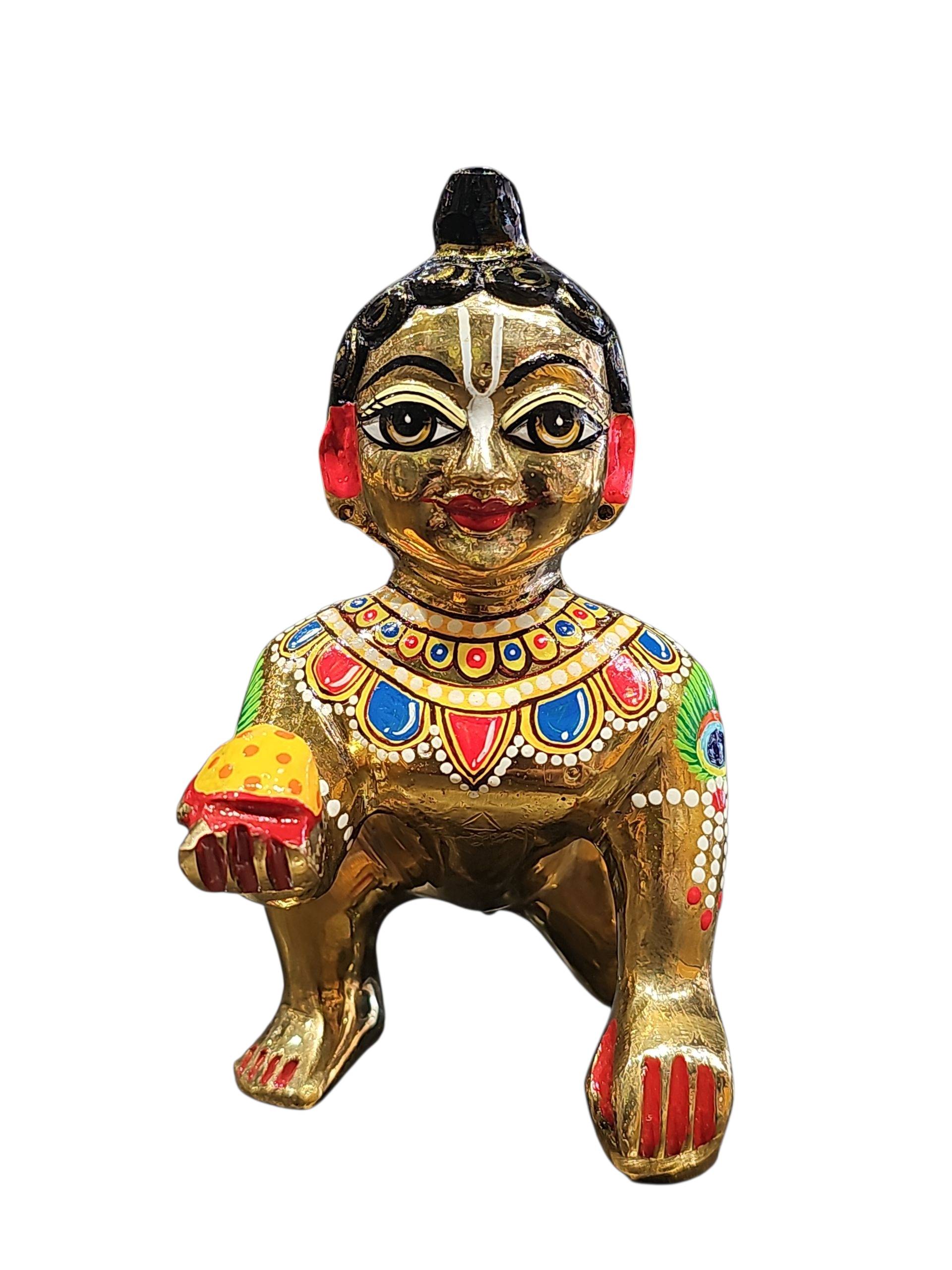 LADDU GOPAL JI MURTI (PURE BRASS) NO.7