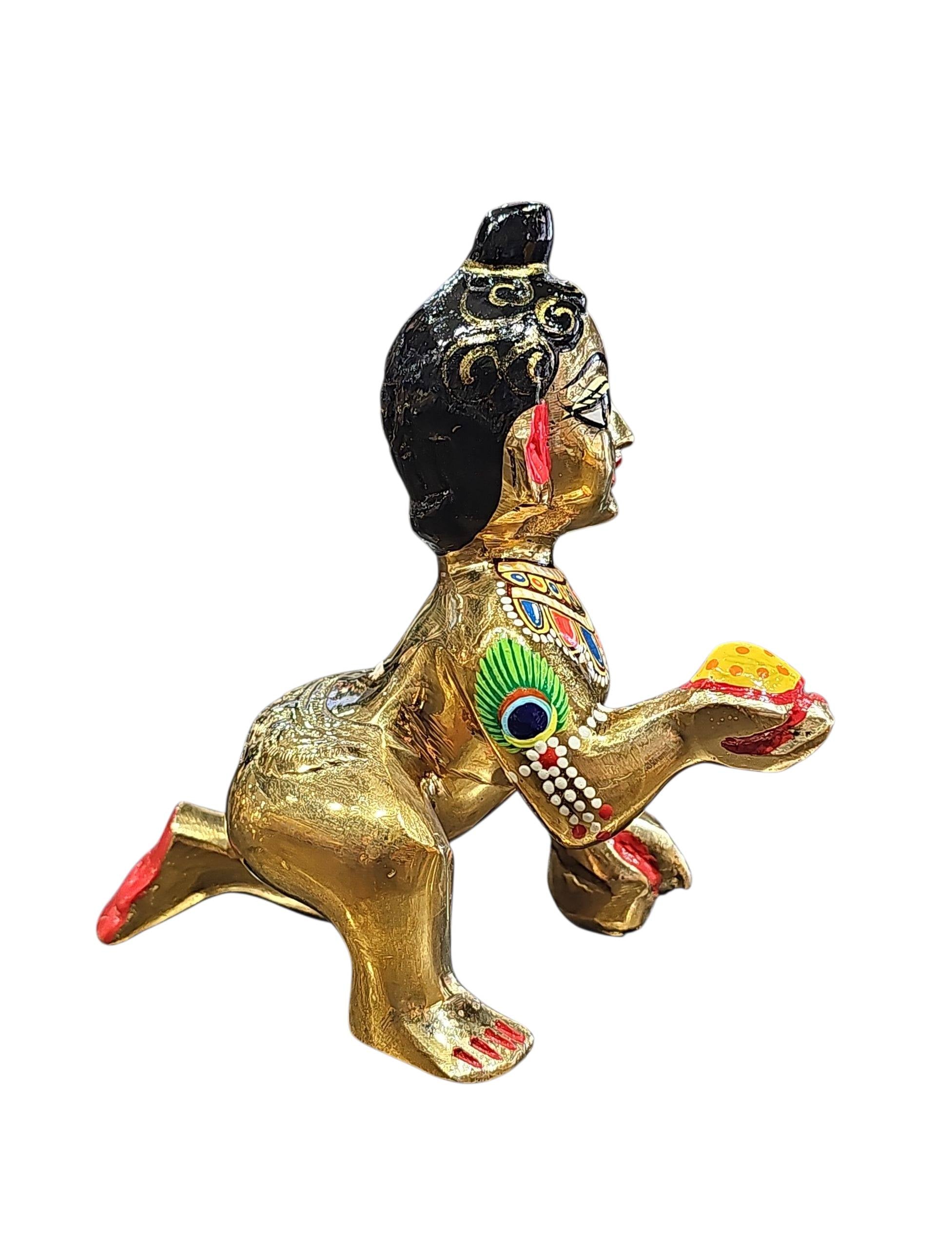 LADDU GOPAL JI MURTI (PURE BRASS) NO.7