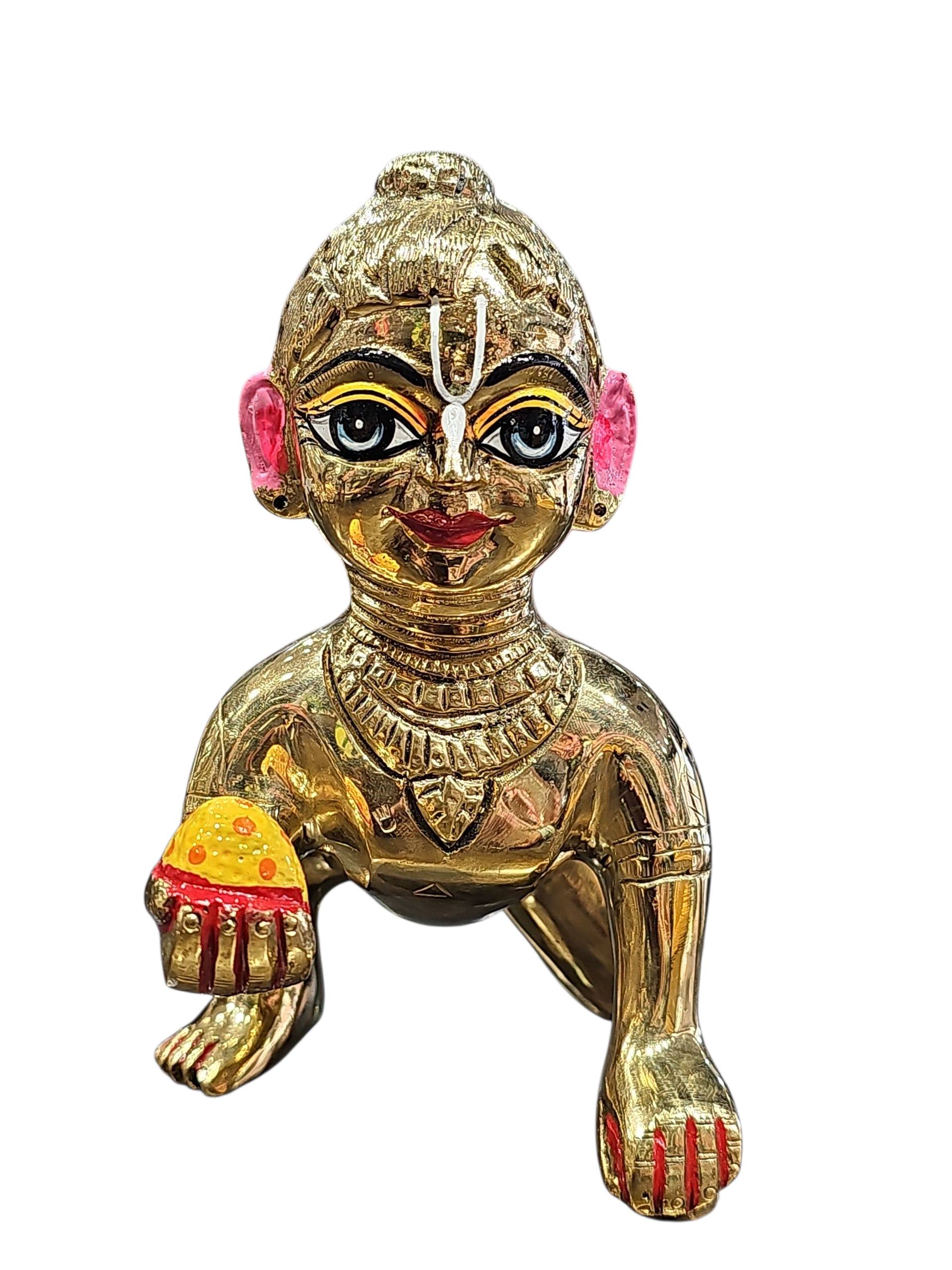 LADDU GOPAL JI MURTI (PURE BRASS) NO.8