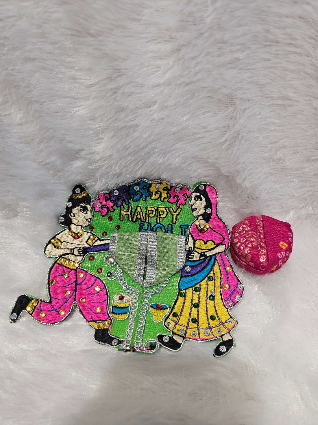 Holi Multicolor Laddu Gopal Poshak (PAGDI COMBO)