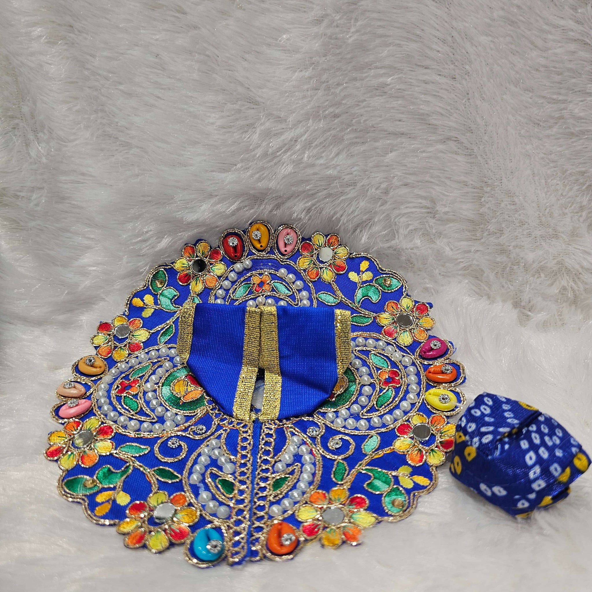 MOTI STONE WORK LADDU GOPAL POSHAAK NO.2,3,5,6